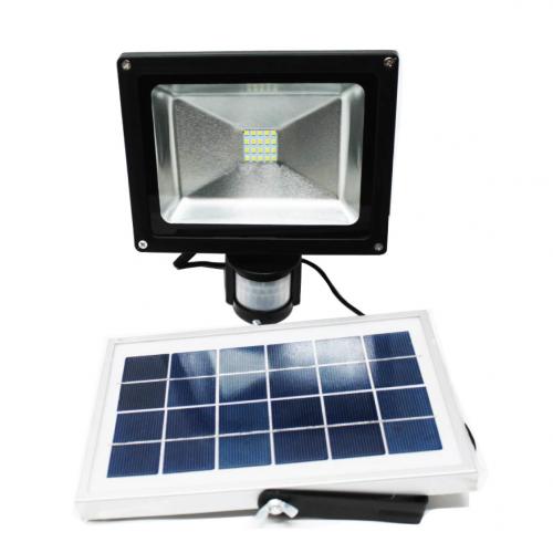 20W Solar LED Flood Light with Motion Sensor