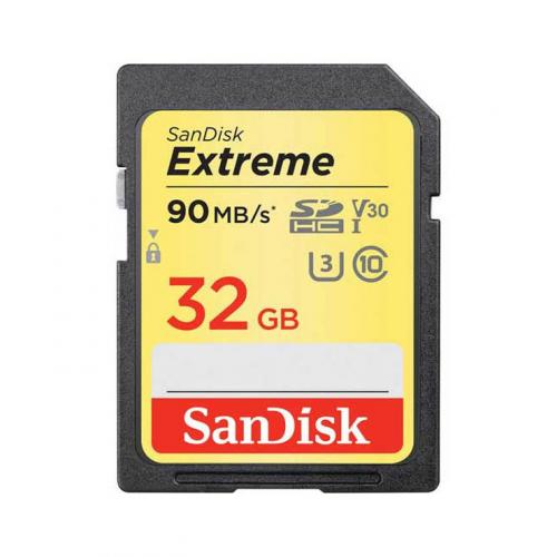 SanDisk 32GB Extreme SDHC Card - 90MB/S
