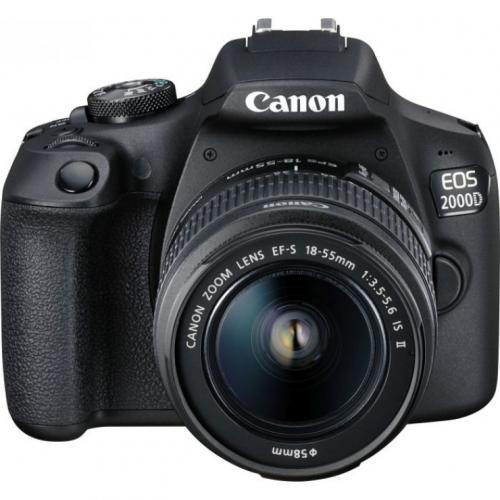 Canon EOS 2000D + 18-55mm IS II with Bag & 16GB Card