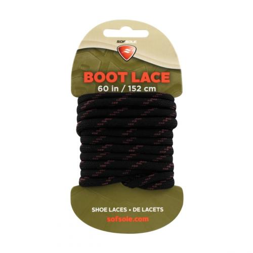 Sof-Sole Boot Lace Waxed Black/Tan 152cm