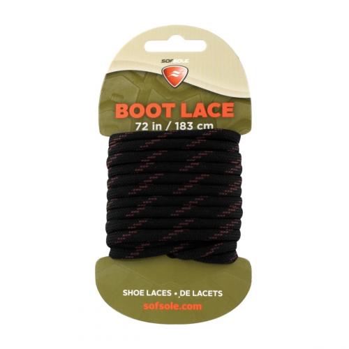 Sof Sole Boot Lace Waxed Black/Tan 183cm