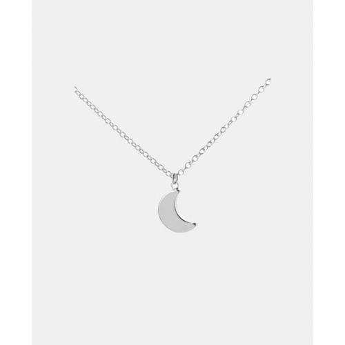 We Heart This Silver Crescent Moon Necklace