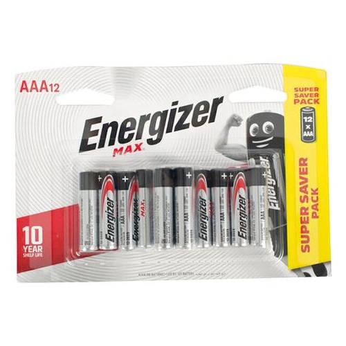 Energizer MAX Alkaline AAA Battery Card 12