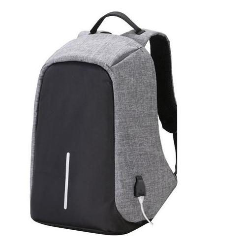 Anti-Theft Waterproof Travel Laptop Backpack - Grey