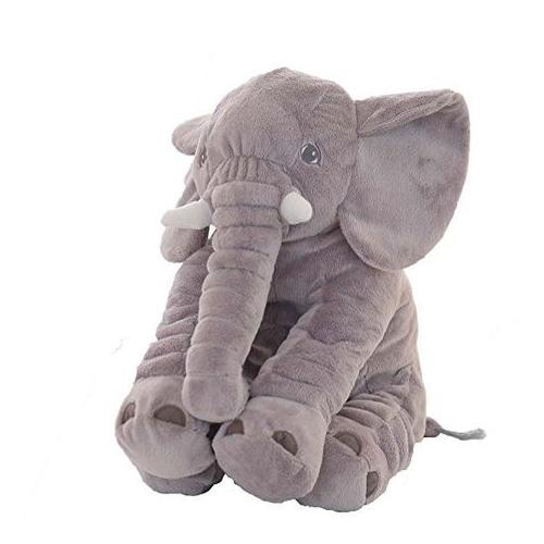 FOM Toys Stuffed Elephant Plush Pillow - Grey