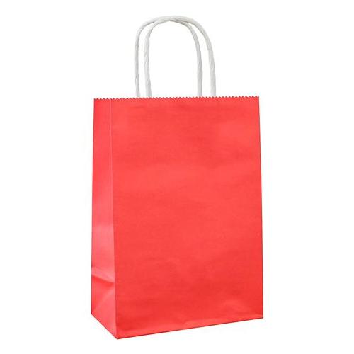 Kraft Paper Gift Bags(12 Pack) - Red