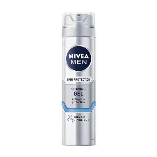 NIVEA MEN Silver Protect Shaving Gel, with Silver Ions, 200ml