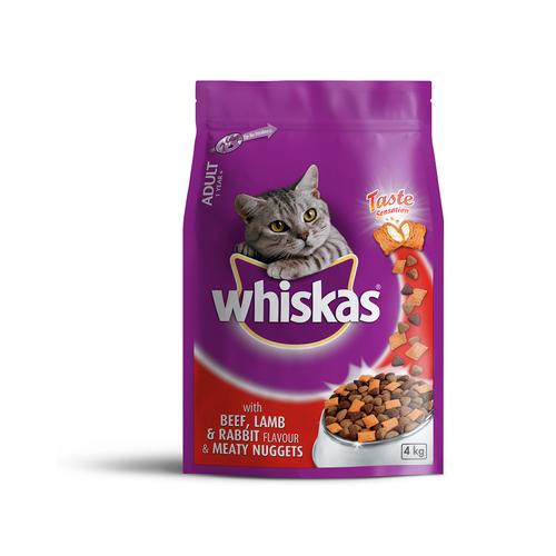 Whiskas - Beef & Lamb & Rabbit Cat Food (1 x 4kg)