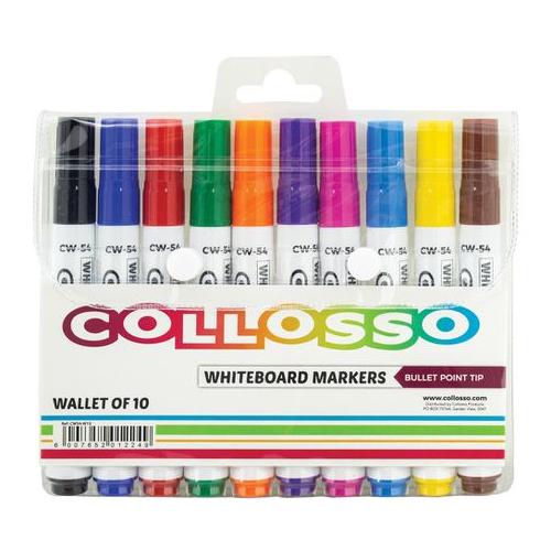 Collosso Whiteboard Markers Bullet Point - Wallet 10