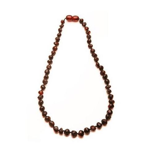 Teething necklaces Baltic Amber Dark Cherry