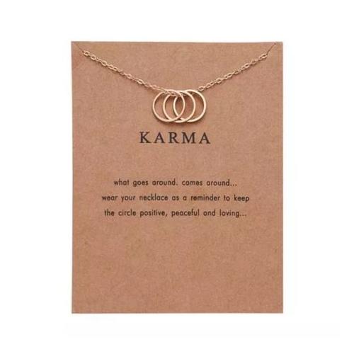Necklace for women with card-Karma