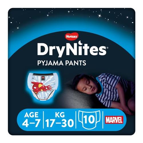 DryNites Pyjama Pants Bed Wetting Boy 4-7 Years 10s