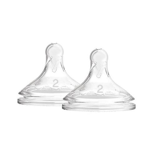 Dr. Brown's Wide Neck Options+ Nipple, Level-2, 2-Pack