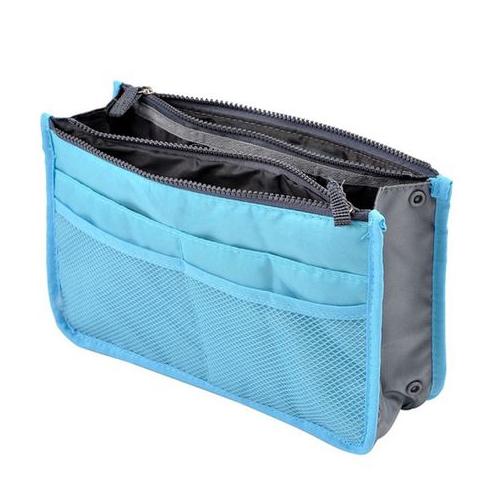 Multi-Pocket Handbag Purse Organizer - Blue