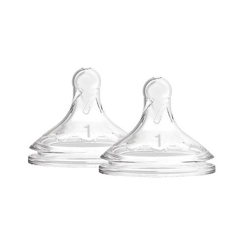 Dr. Brown's Wide Neck Options+ Nipple, Level-1, 2-Pack