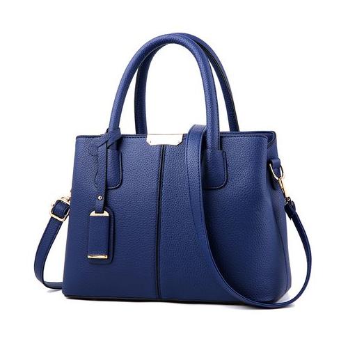Ladies Elegant Blue Classic Handbag (HB-DS463-BL)