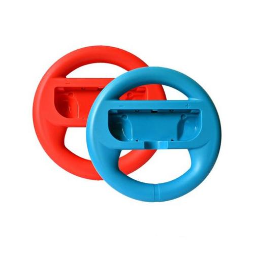 2x Steering Wheels for Nintendo Switch Joy-Con (Red & Blue)