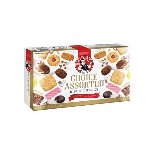 Bakers Choice Assorted Biscuit Range (1kg Box)