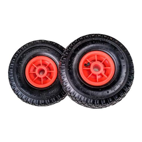 Wheels Set Of Two Inflatable Rubber Nylon Multipurpose 260 x 85mm