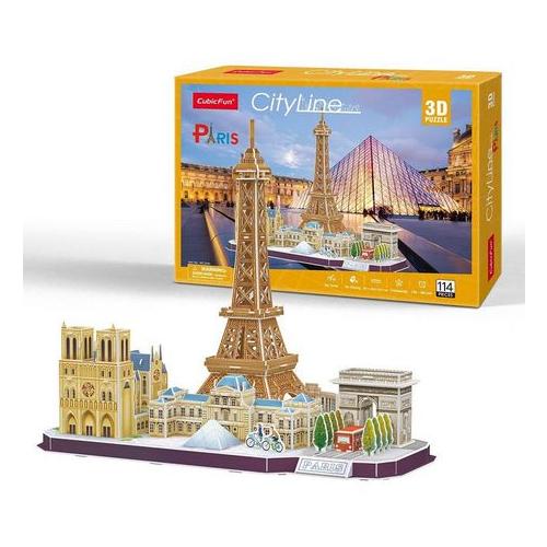 Cubic Fun City Line Paris 114 Piece 3D Puzzle