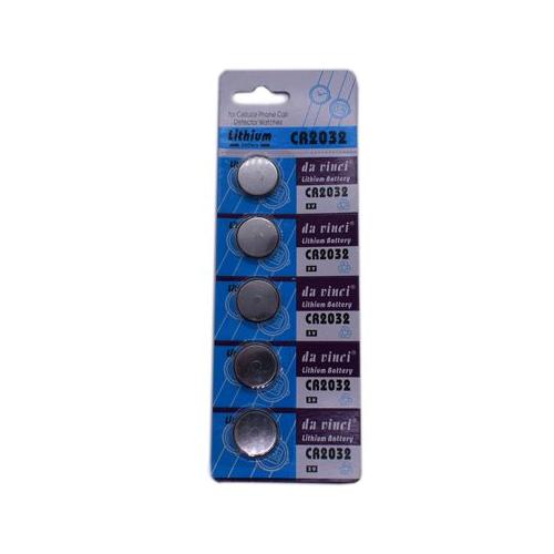 Da Vinci CR2032 batteries 2032 3V Lithium Type Cell Watch Battery Pack of 5