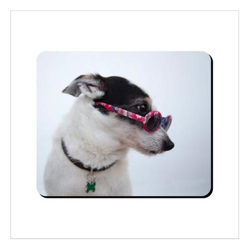 Mouse Pad - Dog With Glasses
