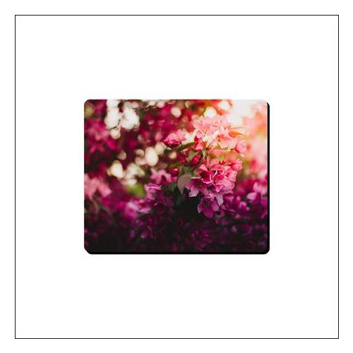 Mouse Pad - Dark Pink Flowers