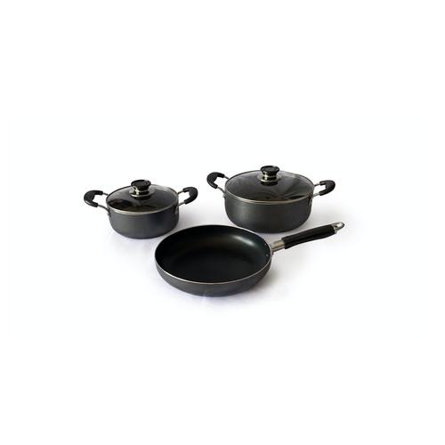 Real Chef Non-Stick Casserole Pots and Fry Pan Combo 5 Piece