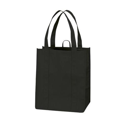 Eco Friendly Foldable, Washable & Reusable Shopper Bag - Black - 100 Pack