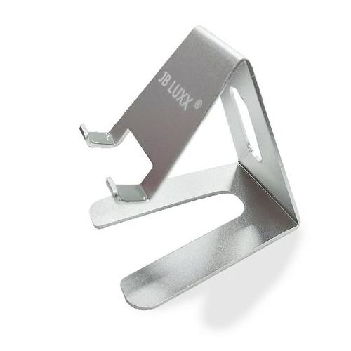 JB Luxx Desktop Stand For Mobile Phones, Tablets, iPad - Silver