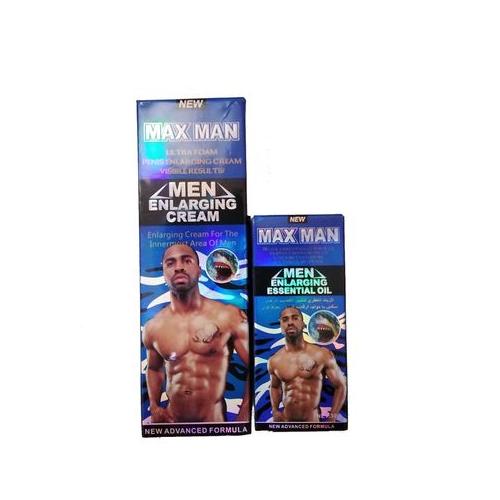 Men Enlargement Cream and Essential Oil Kit for Extra Pleasure - 2 Pack