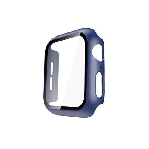 Hard Case and Glass Screen Protector for Apple Watch - 41mm Navy