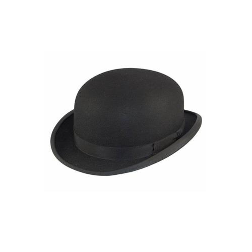 Black Bowler Hat Set of 2