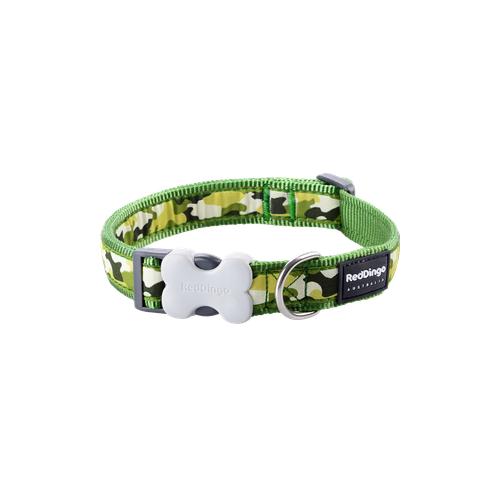Red Dingo Design Collar - Camouflage Green - Green XS