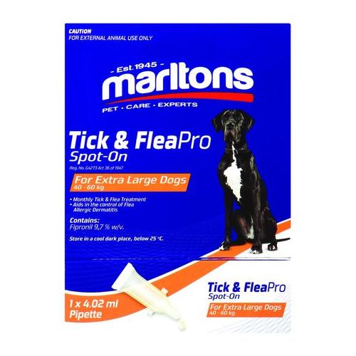 Marltons Tick & Flea Spot-On Pro X-Large Dogs 4.02ml