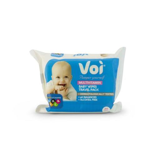 Voi - Wet Wipes - Baby Wipes - Honeycomb -Travel Pack - 16cmx19cm - 25Piece