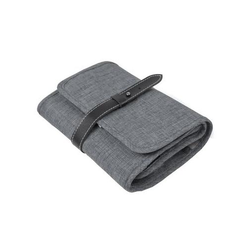 Compact Travel Cable Organizer Portable Electronics Accessories Bag-Grey