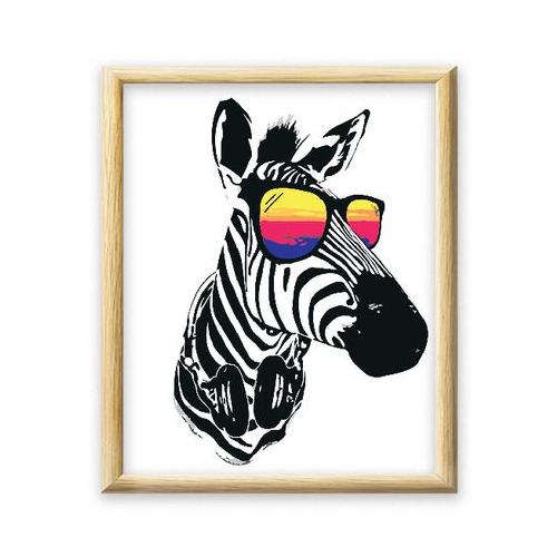 Adult Paint by Numbers with Frame | Cool Zebra