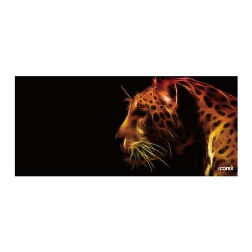 Iconix Lifelike Leopard Full Desk XL Coverage Gaming and Office Mouse Pad