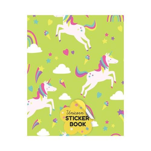 Unicorn Sticker Book: Cute Colorful Blank Sticker Book For Girls 4