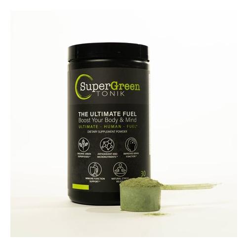 Supergreen Tonik - 100% Natural Greens Superfood Powder - 345 Grams (1 Tub)