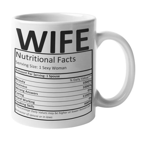 Wife Nutritional Facts Coffee Mug