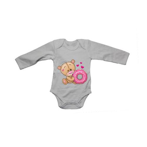 Donut Teddy - Long Sleeve - Baby Grow