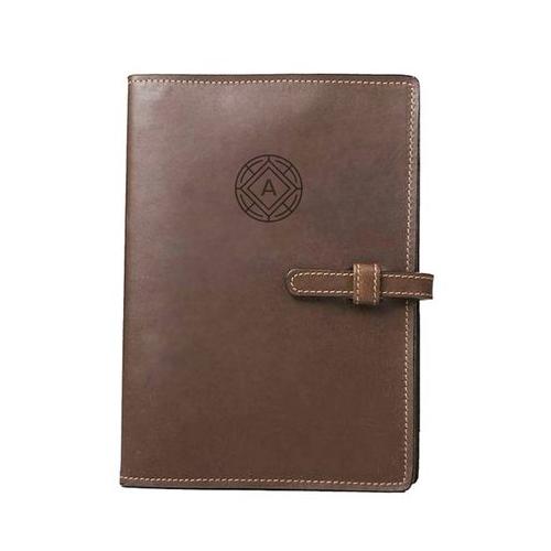 Genuine Leather Monogram Notebook - A5