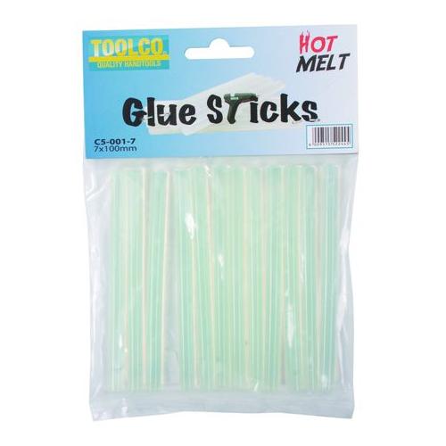 Toolco Hot Melt Glue Sticks 100mm x 7mm - Pack of 12