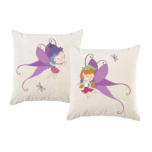 PepperSt – Scatter Cushion Cover Set – Cute Fairies with Dragon Flies