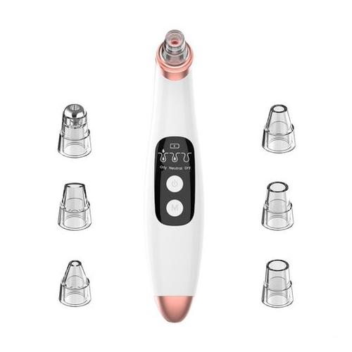 Electronic Blackhead Remover Vacuum Suction Cleaner with 6 Sucker Heads