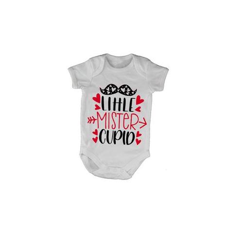 Little Mister Cupid - Valentine - SS - Baby Grow - White