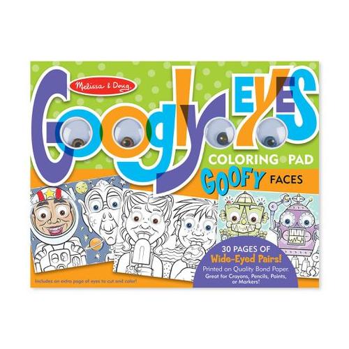 Melissa & Doug Wacky Faces Googly Eyes Colouring Pad