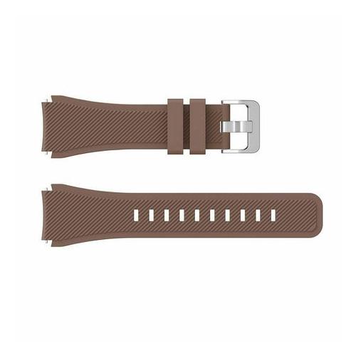 Silicone watch strap for Samsung Gear S3 Frontier/Classic Watch -Brown
